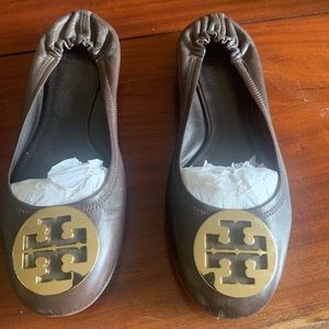 Women Brown Tory Burch ballerina flats